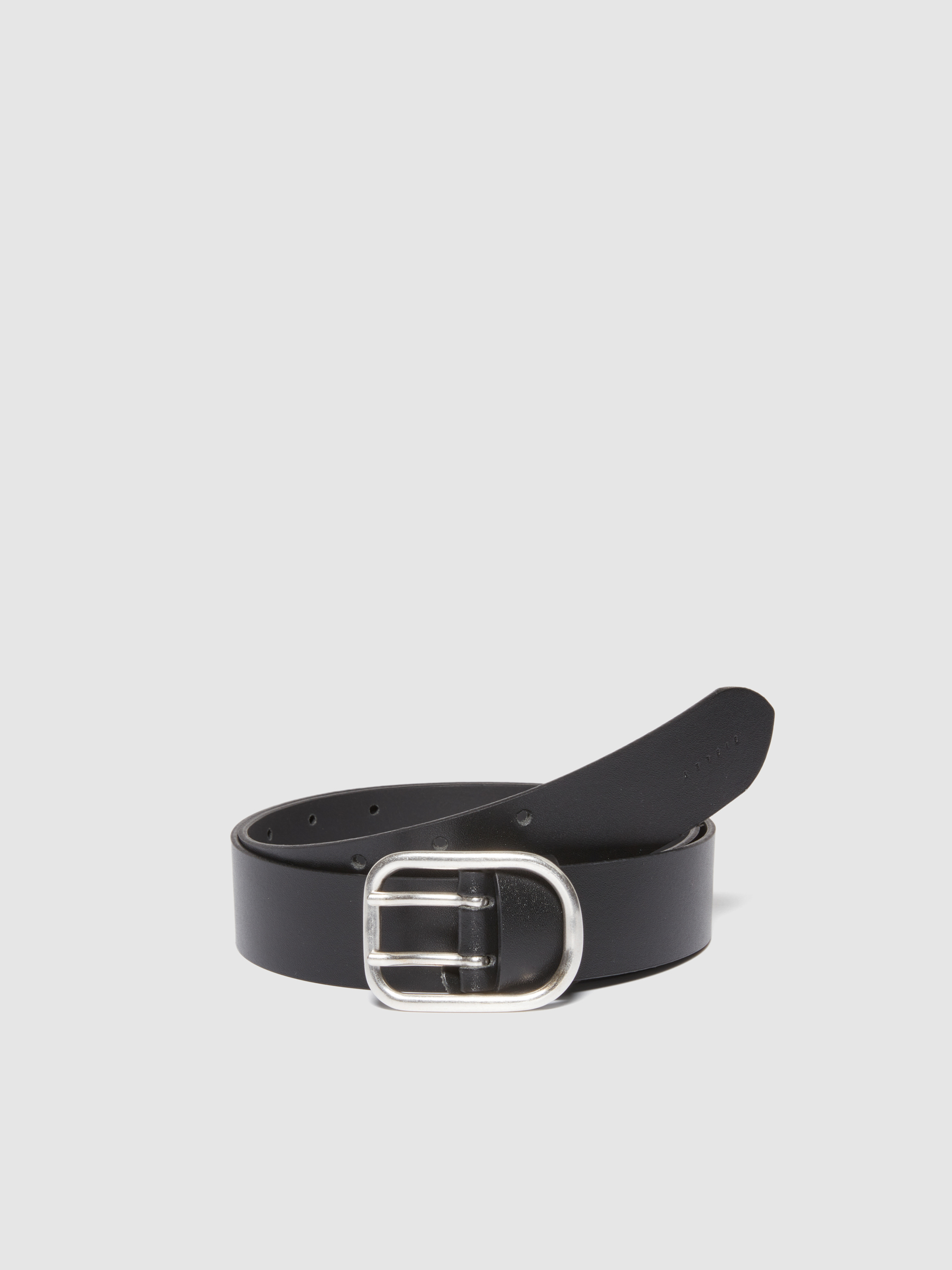 Sisley - Leather Belt, Woman, Black, Size: XS