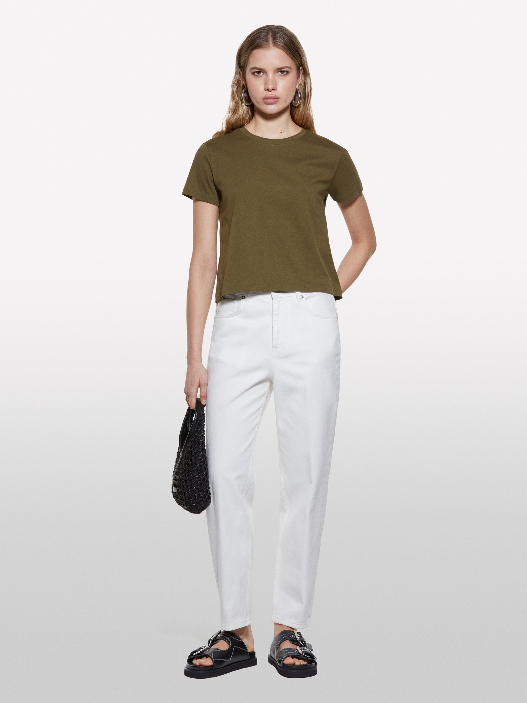 Sisley Sisley - Μπλούζα Boxy Fit Πράσινο Militaire, θήλυ, Χακι, μέγεθος: L