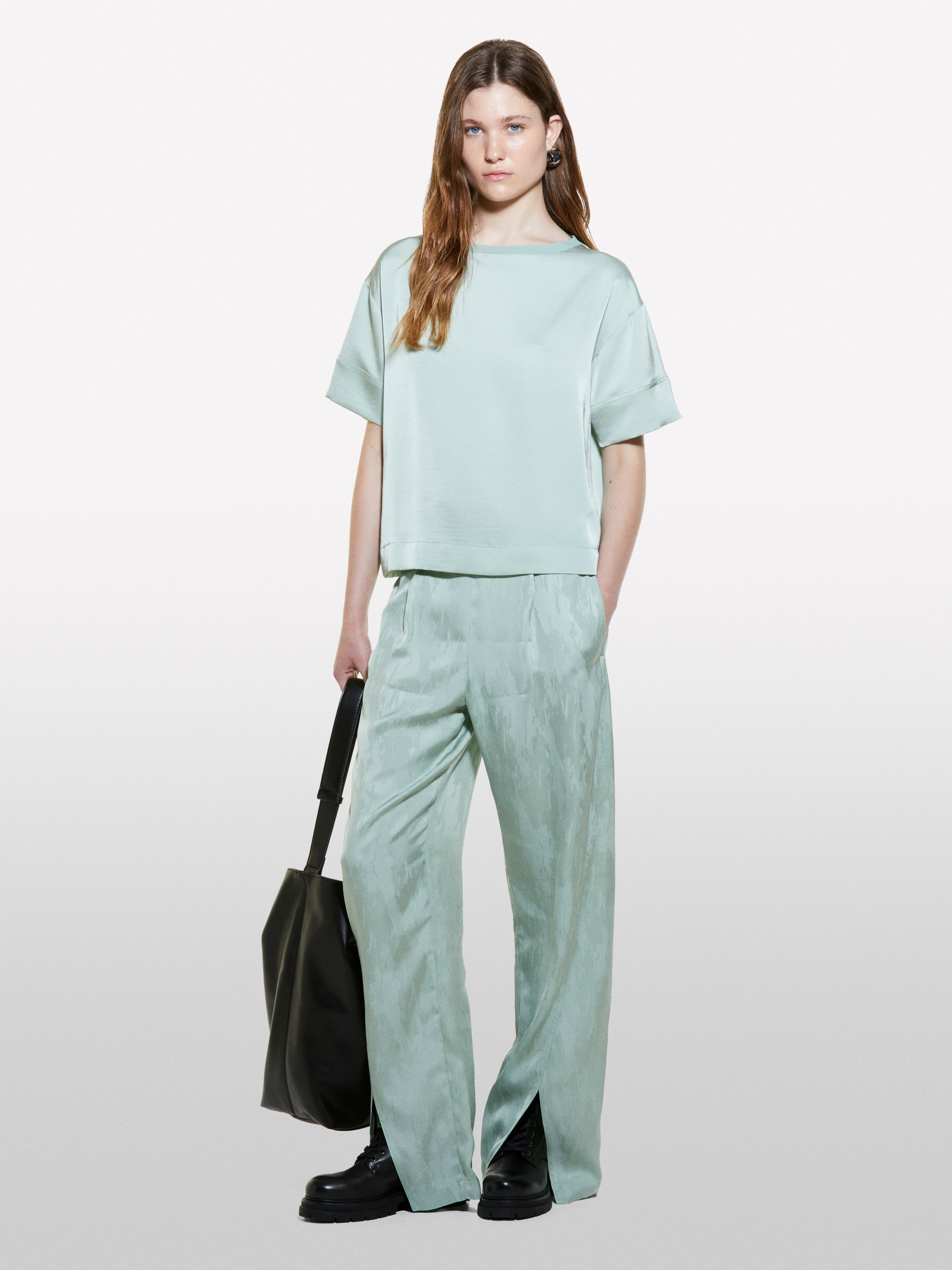 Sisley - Blouse Vert Clair À Manches Courtes, Femme, Vert Clair, Taille: XS