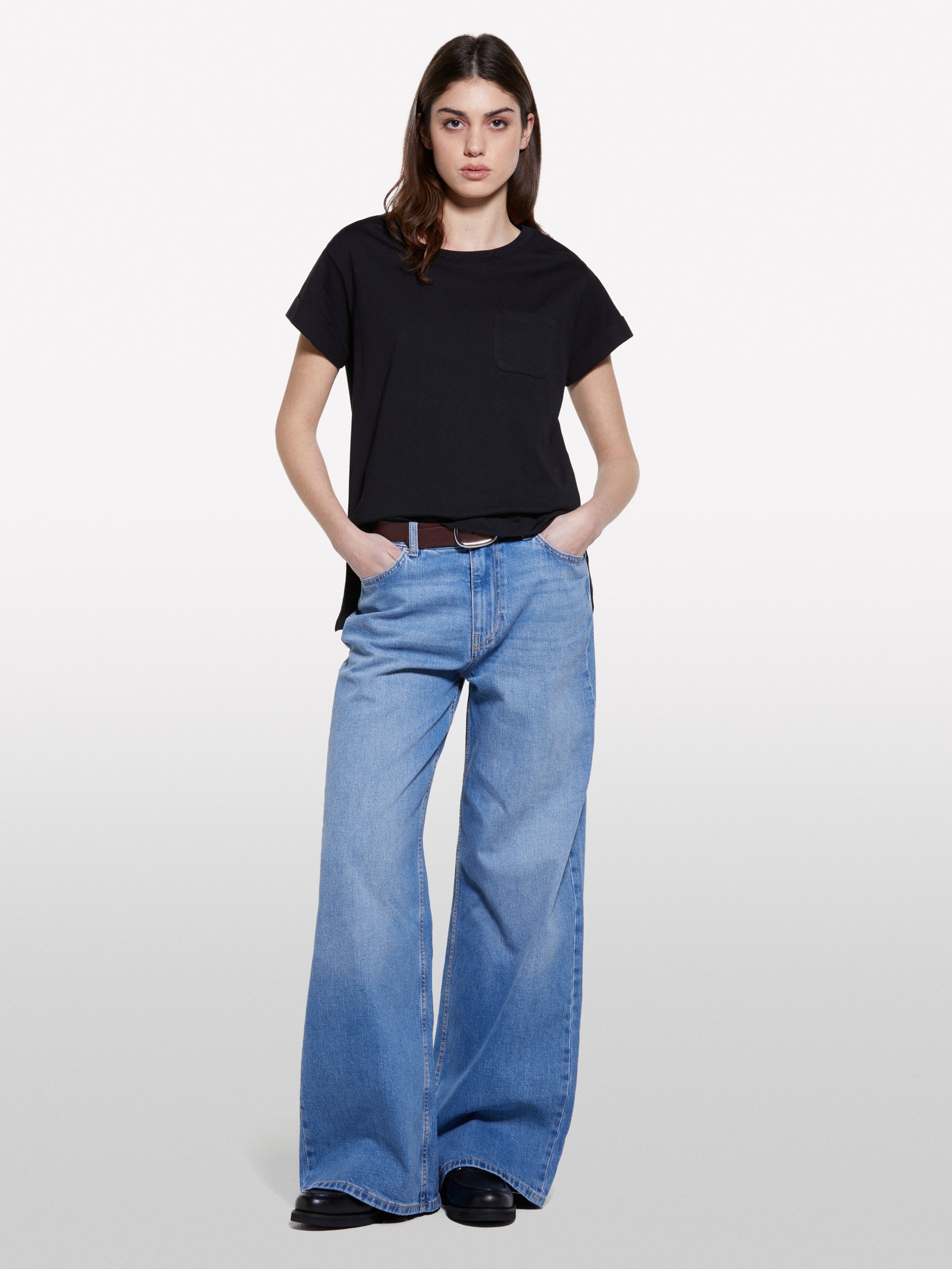  Sisley - Τζιν Style 72 Wide Fit Σε Ανοιχτή Απόχρωση, θήλυ, Μπλε, μέγεθος: 30 2025