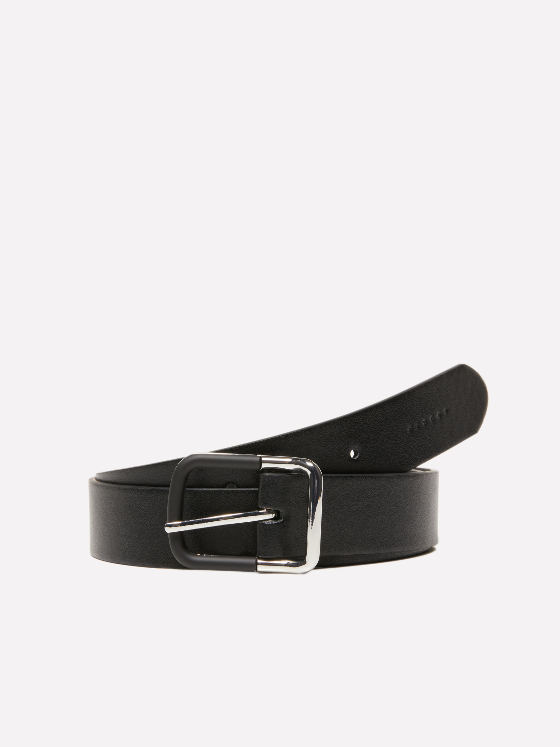 Sisley - Ceinture Contrastée Noire À Boucle, Femme, Noir, Taille: XS