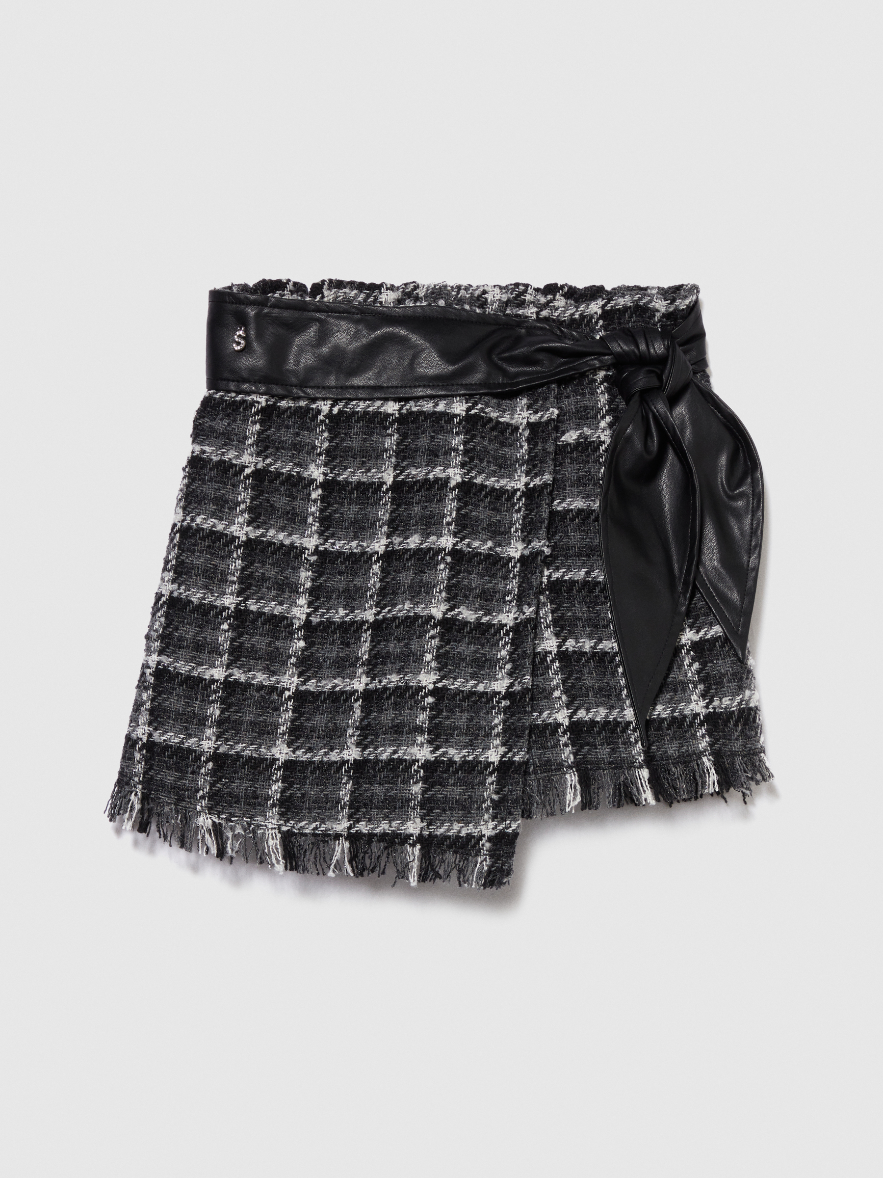 Sisley Young - Tweed Culottes, Woman, Dark Gray, Size: XS