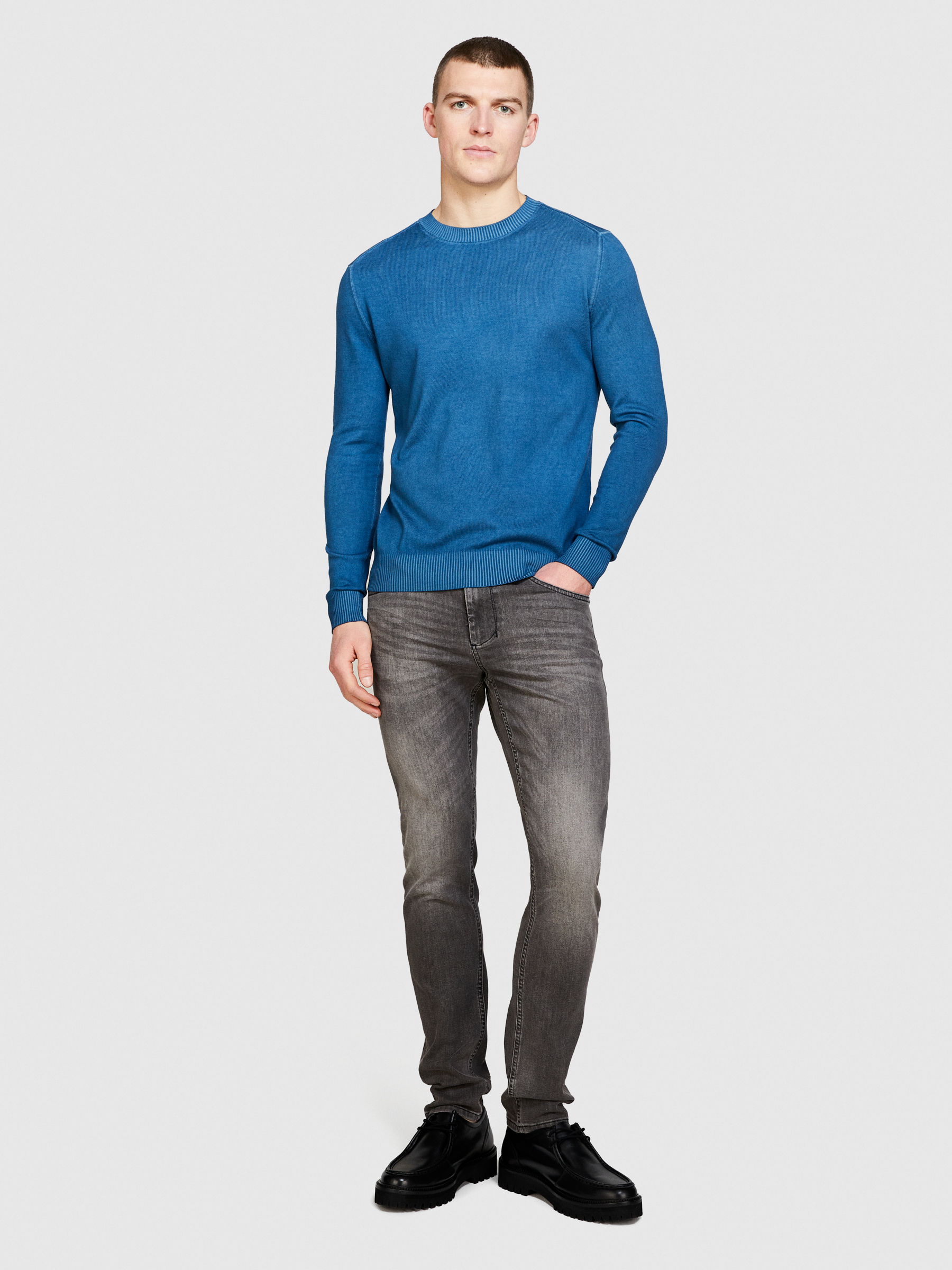 Sisley - Ombre Sweater, Man, Blue, Size: L