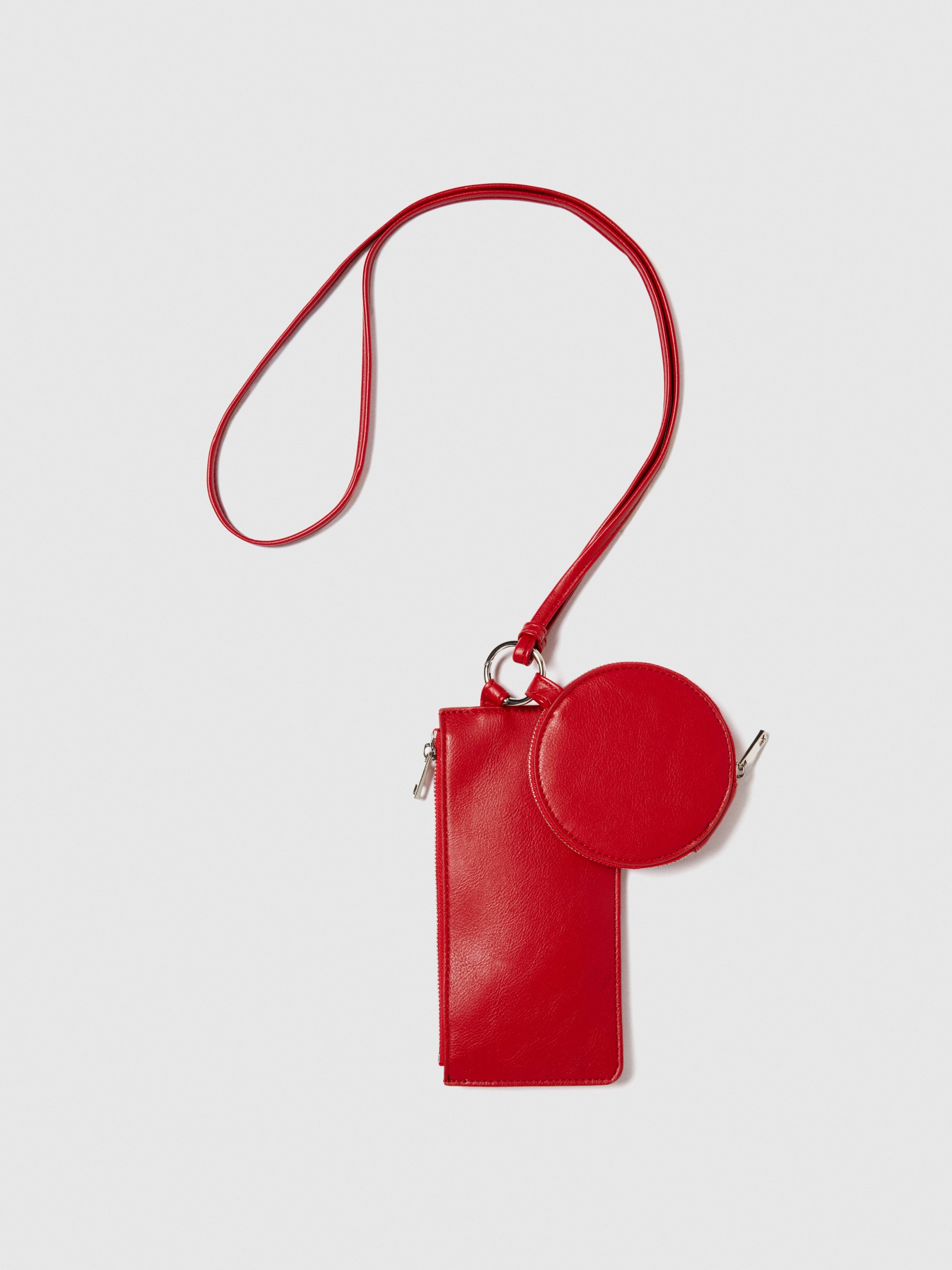 Sisley - Cell Phone Holder With Coin Purse, Woman, Red, Size: ST