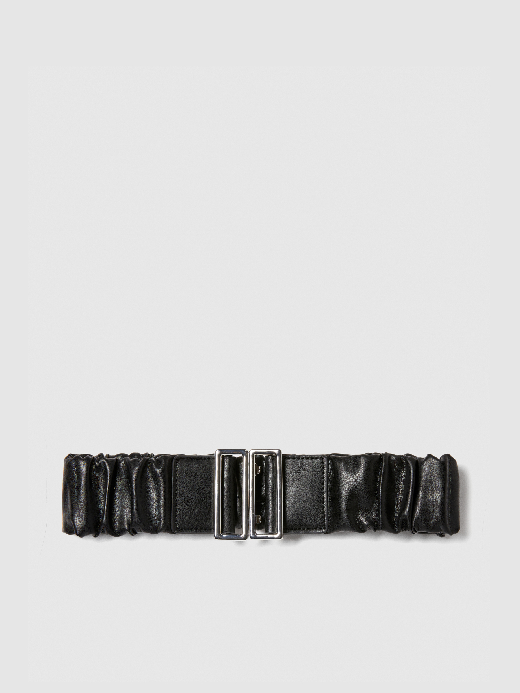 Sisley - High-waisted Stretch Belt, Woman, Black, Size: XS
