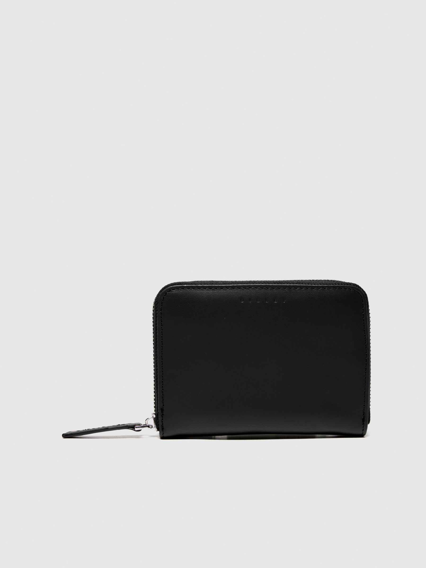 Sisley - Leather Wallet, Woman, Black, Size: ST