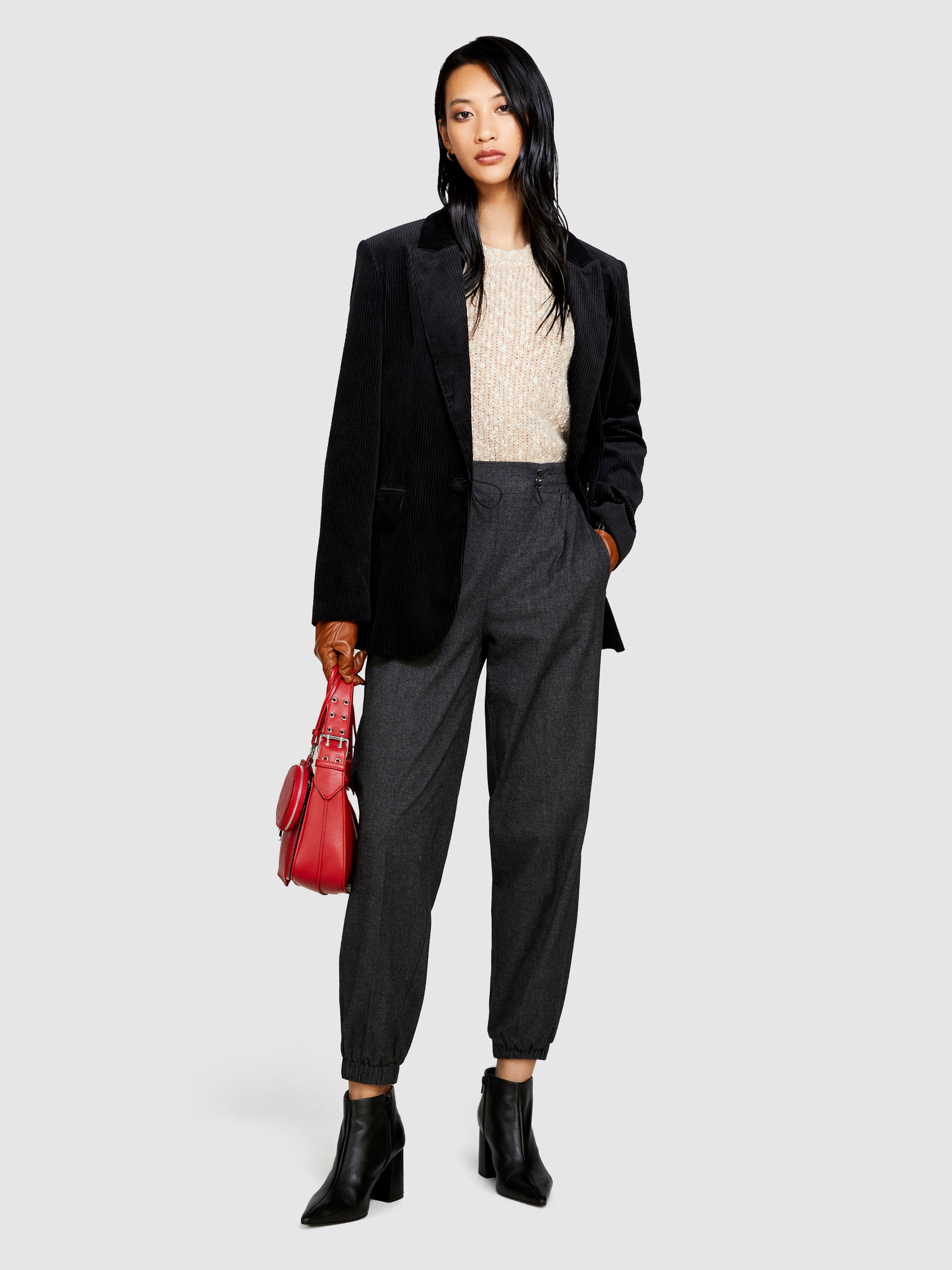 Sisley - Boucle Vest, Woman, Beige, Size: M