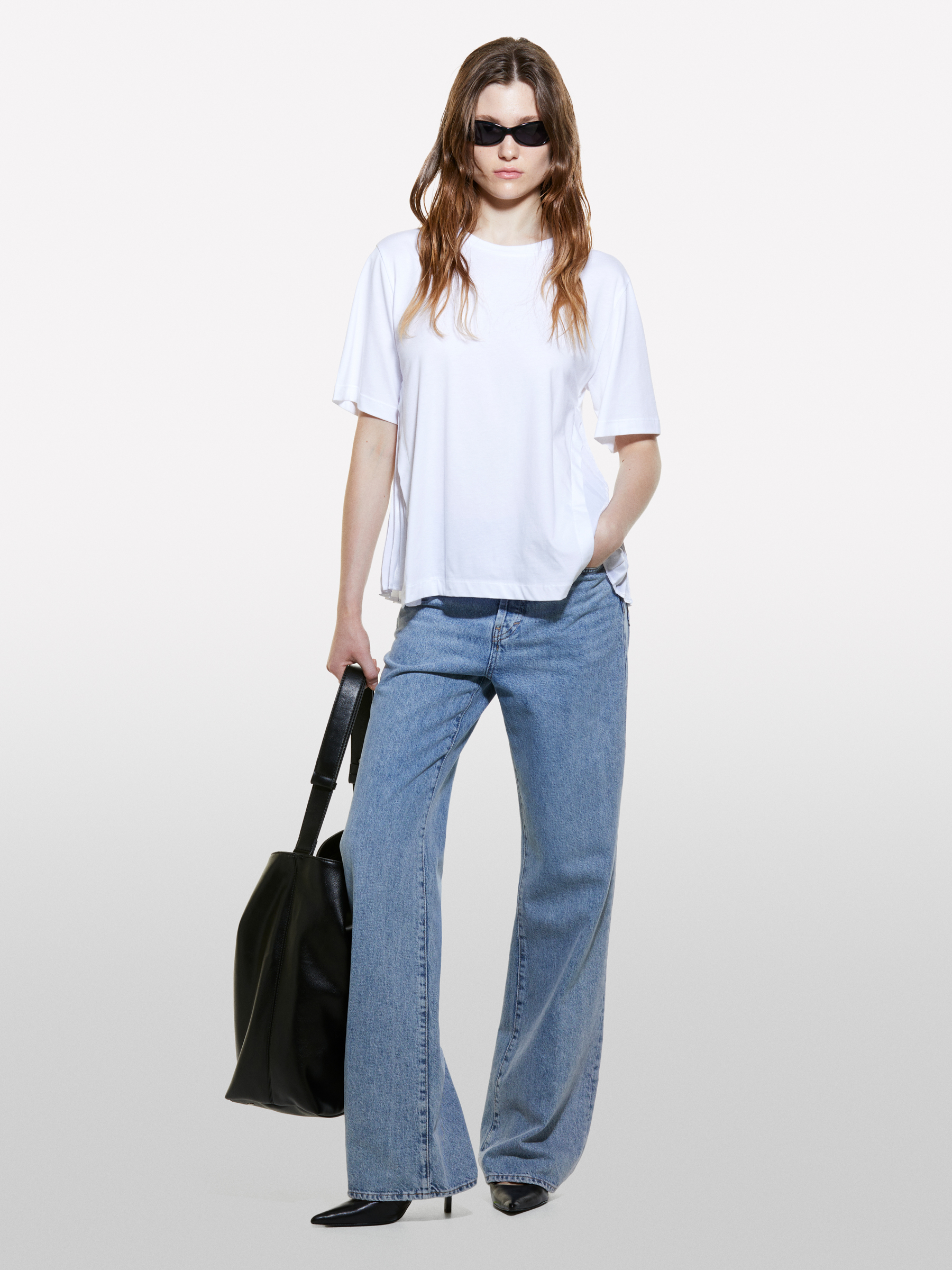 Sisley - T-shirt Plissé Blanc, Femme, Blanc, Taille: XS