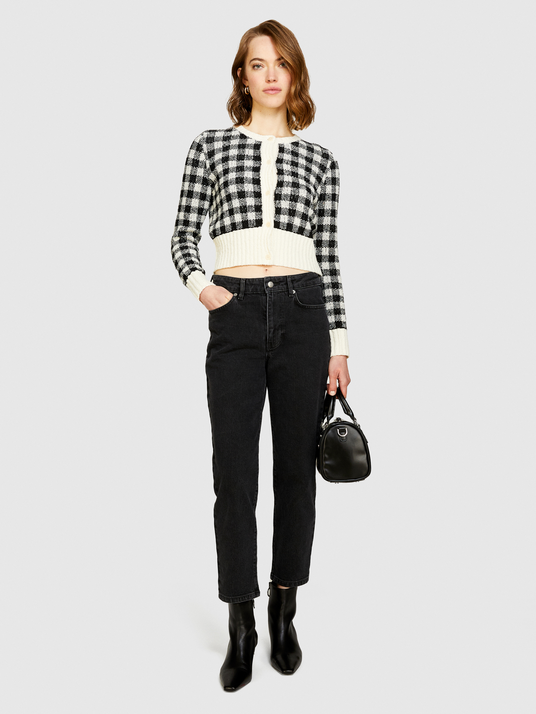 Sisley - Slim Fit Jeans, Woman, Black, Size: 27